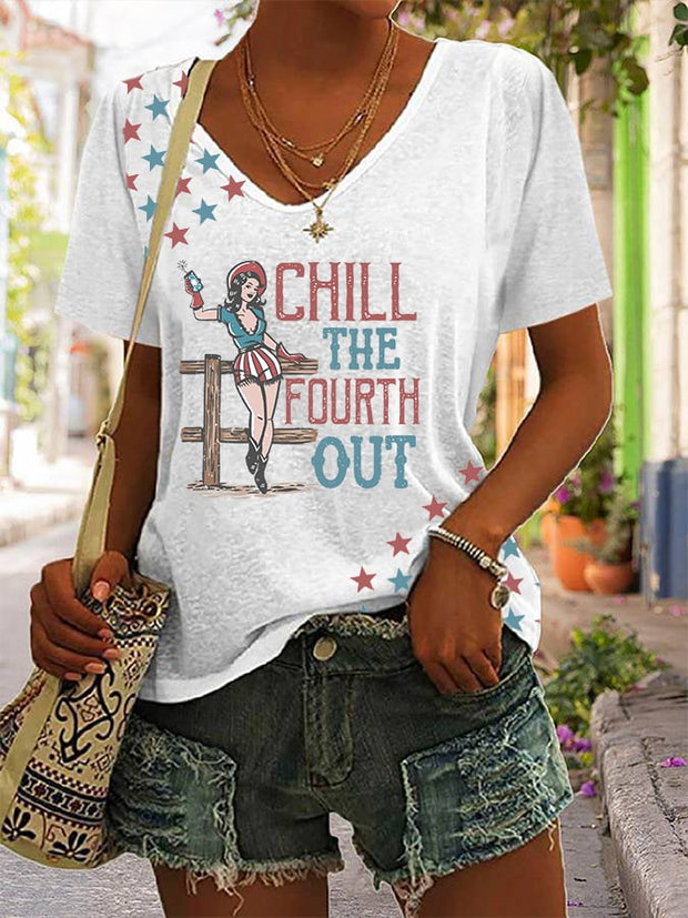 Women's Chill The Fourth Out Casual T-shirt