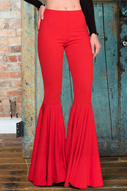 Stylish High-Waisted Casual Pleated Flared Pants