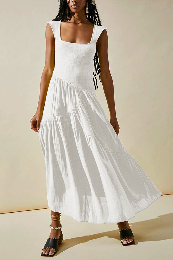 Boho Backless Sheath Skirt Resort Dress