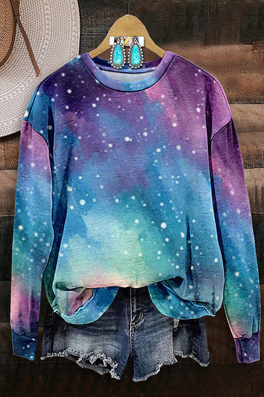 Borealis Dancing Lights Long Sleeve Sweatshirt