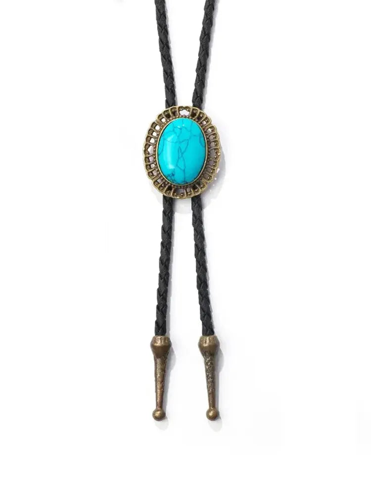 Turquoise Agate Bolo Tie