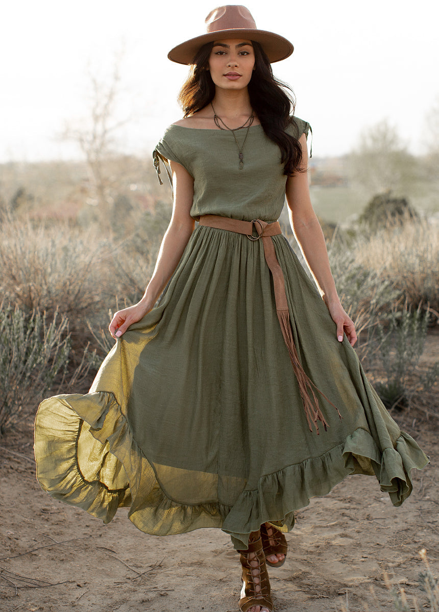 Gia Dress in Olive