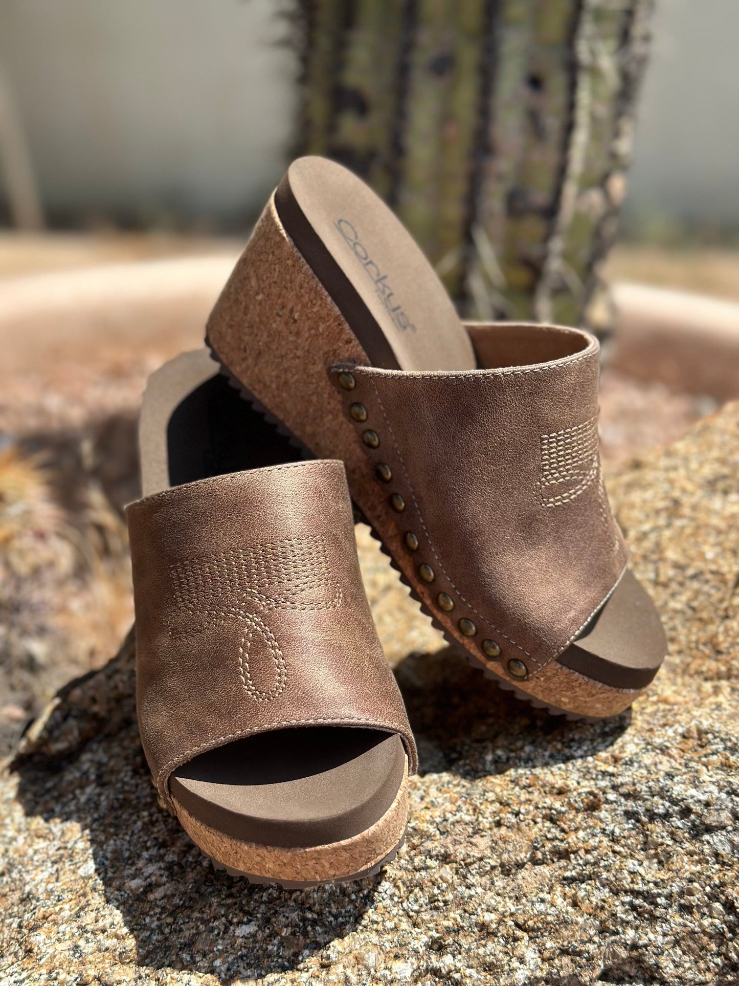 The Corky’s BootStitch Wedge Sandal