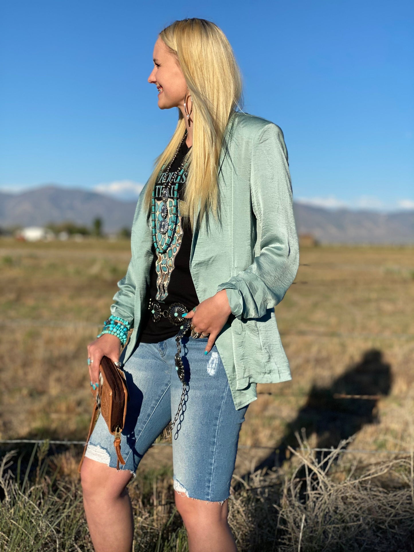 The South of Turquoise Blazer