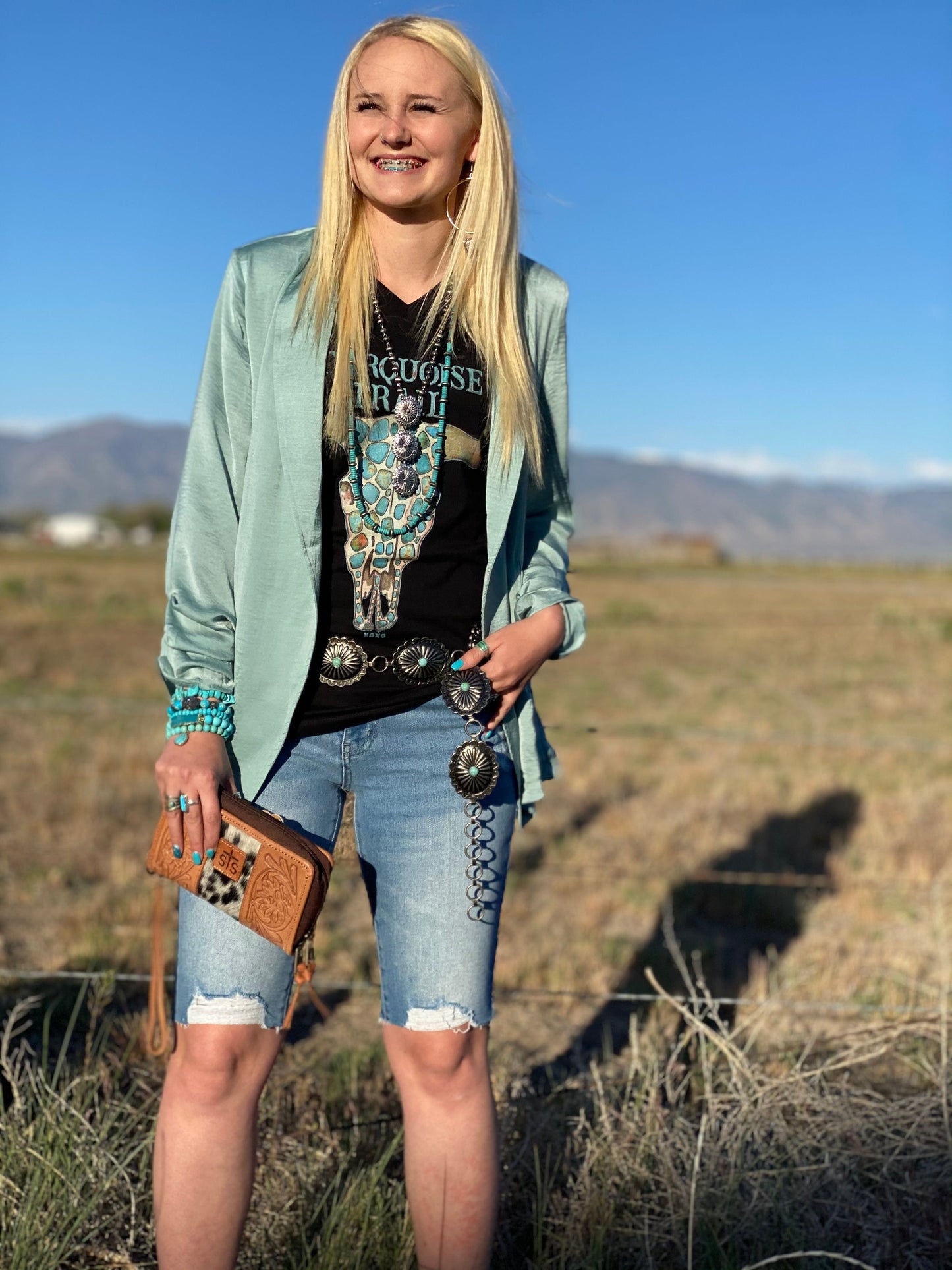 The South of Turquoise Blazer