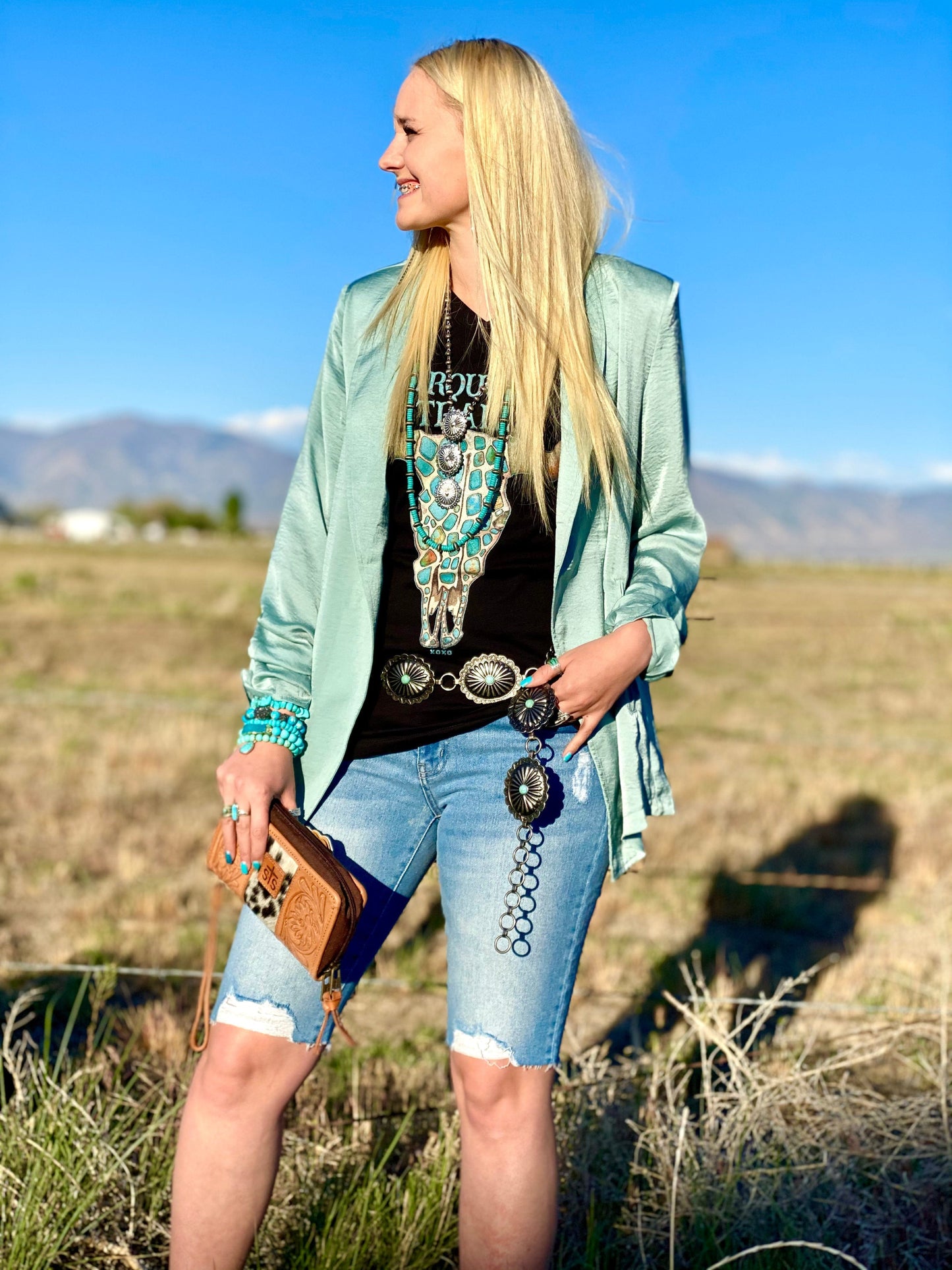 The South of Turquoise Blazer